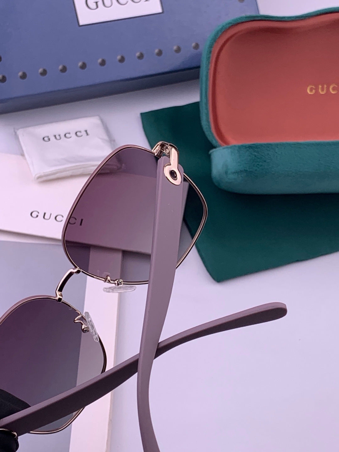 Gucci G9388 Round Gold Lens Sunglasses for Men & Women - 415033 - detail image 4