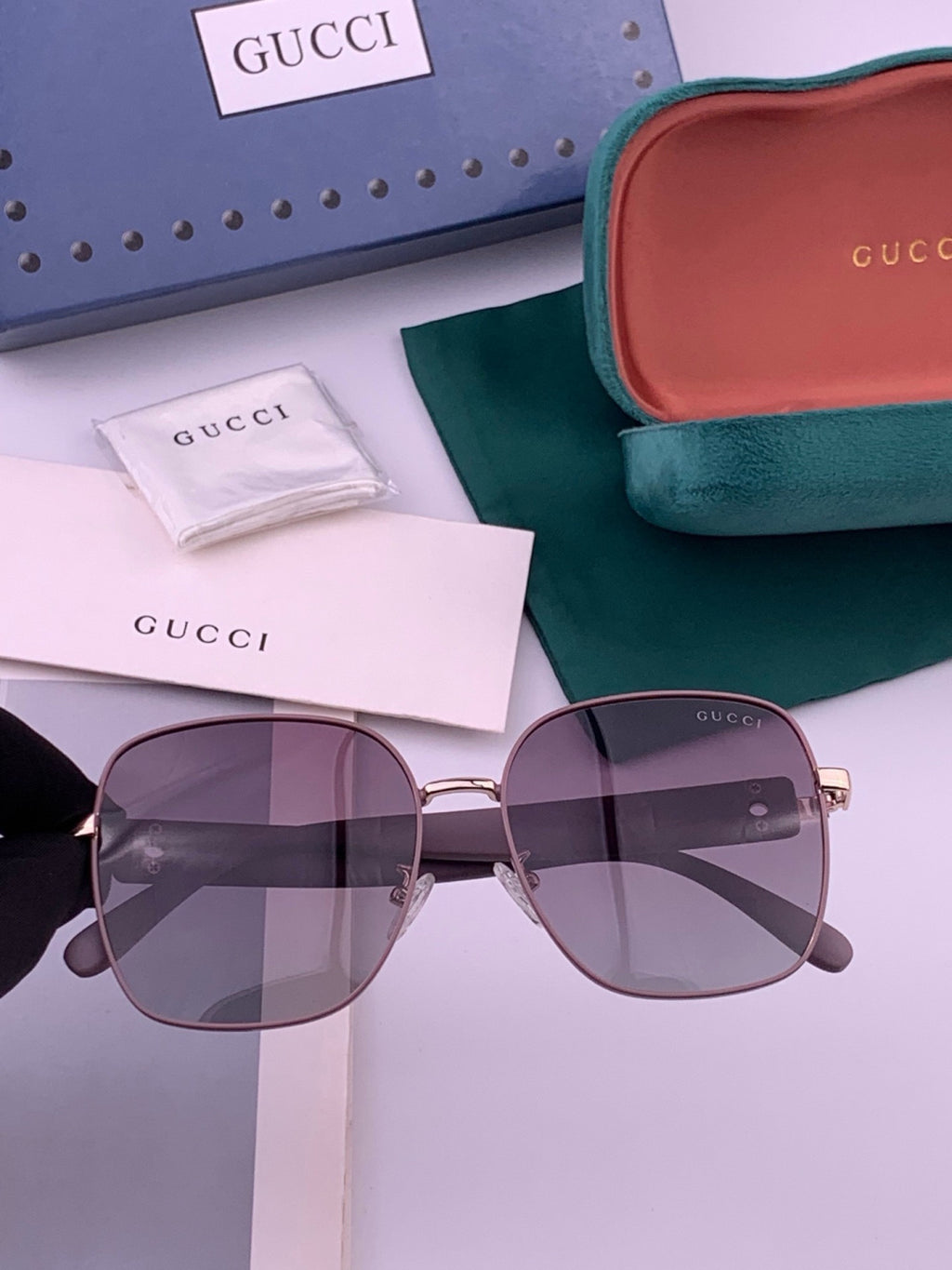 Gucci G9388 Round Gold Lens Sunglasses for Men & Women - 415033