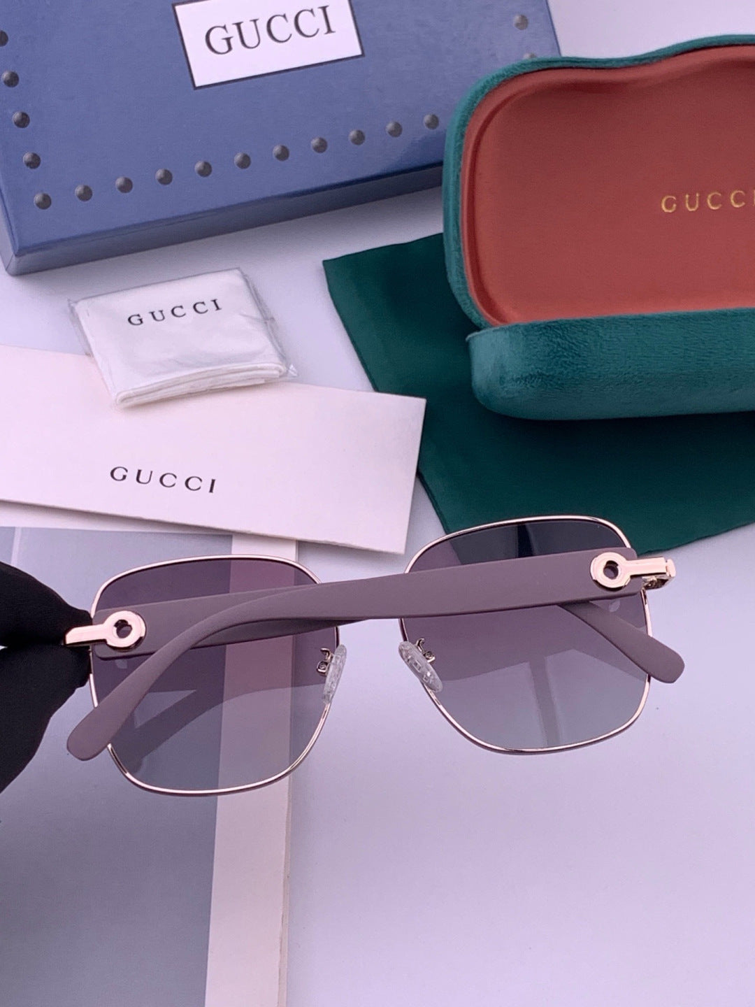 Gucci G9388 Round Gold Lens Sunglasses for Men & Women - 415033 - detail image 6