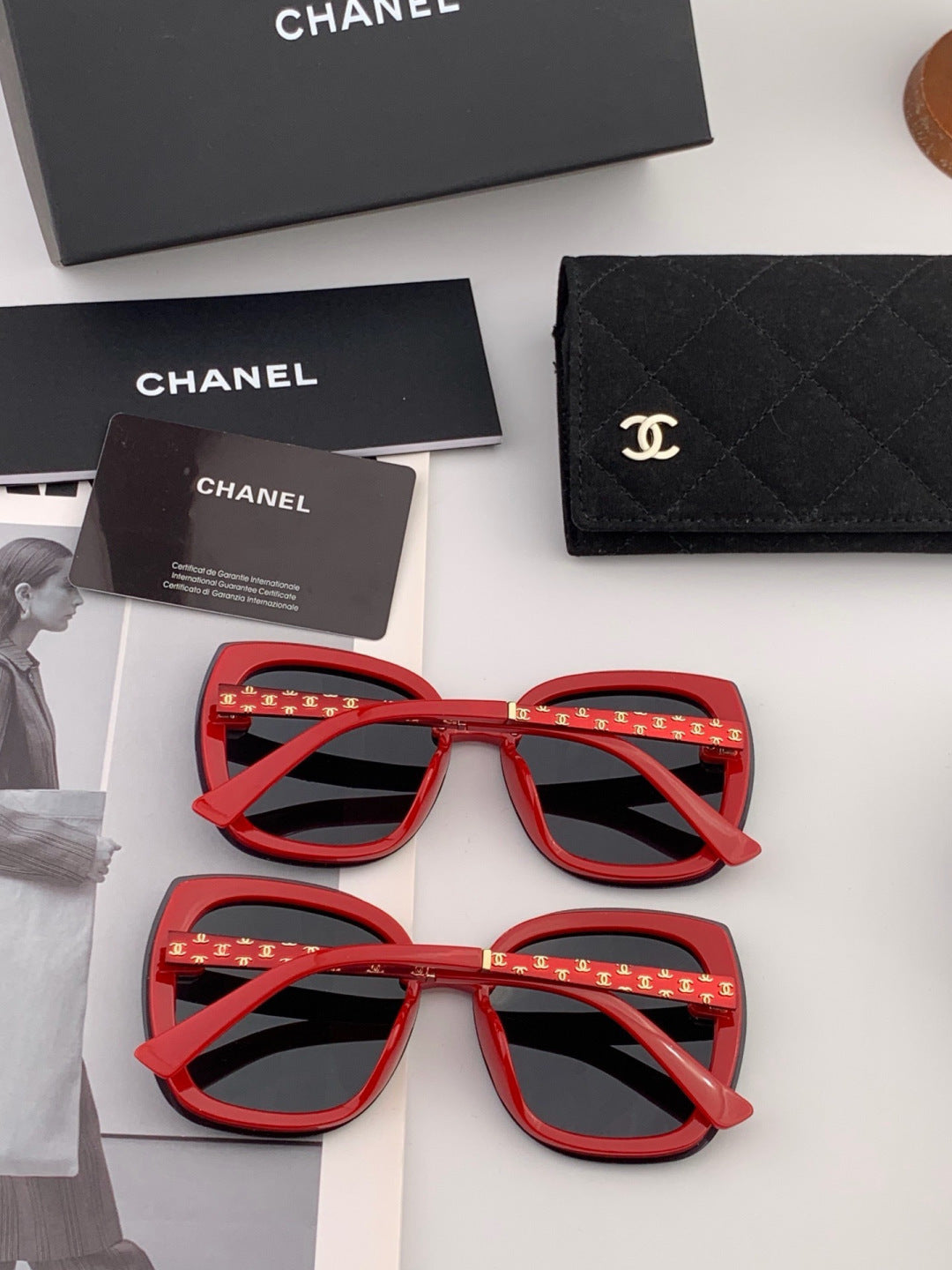 Chanel X062 Round Gold Lens Sunglasses for Men & Women - 415247 - detail image 6