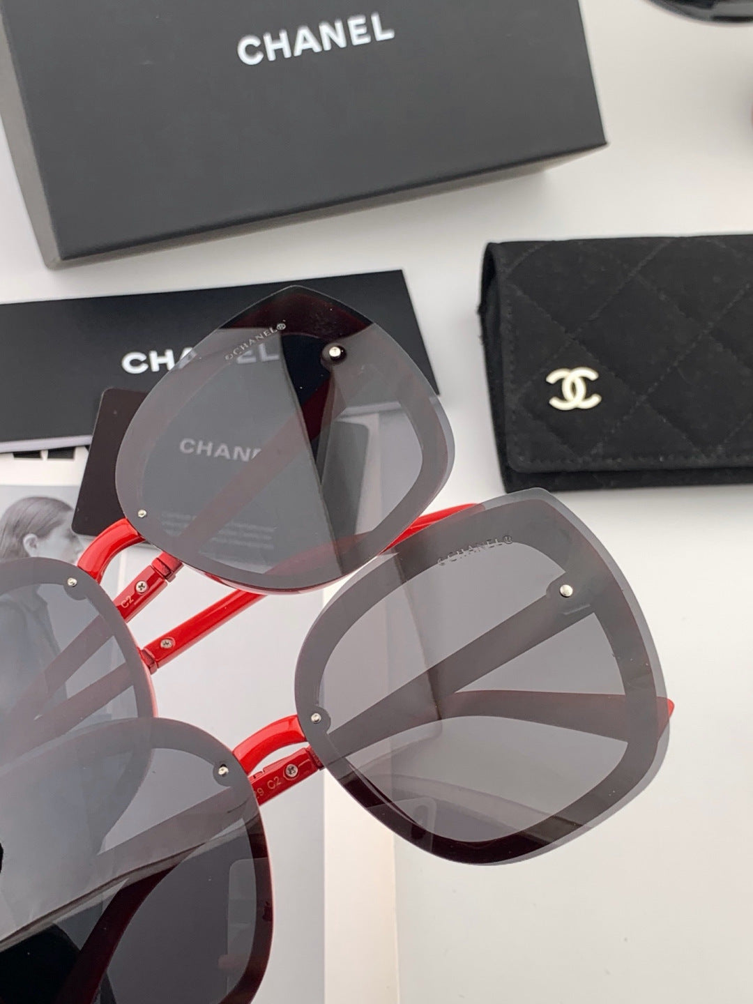Chanel X062 Round Gold Lens Sunglasses for Men & Women - 415247 - detail image 5