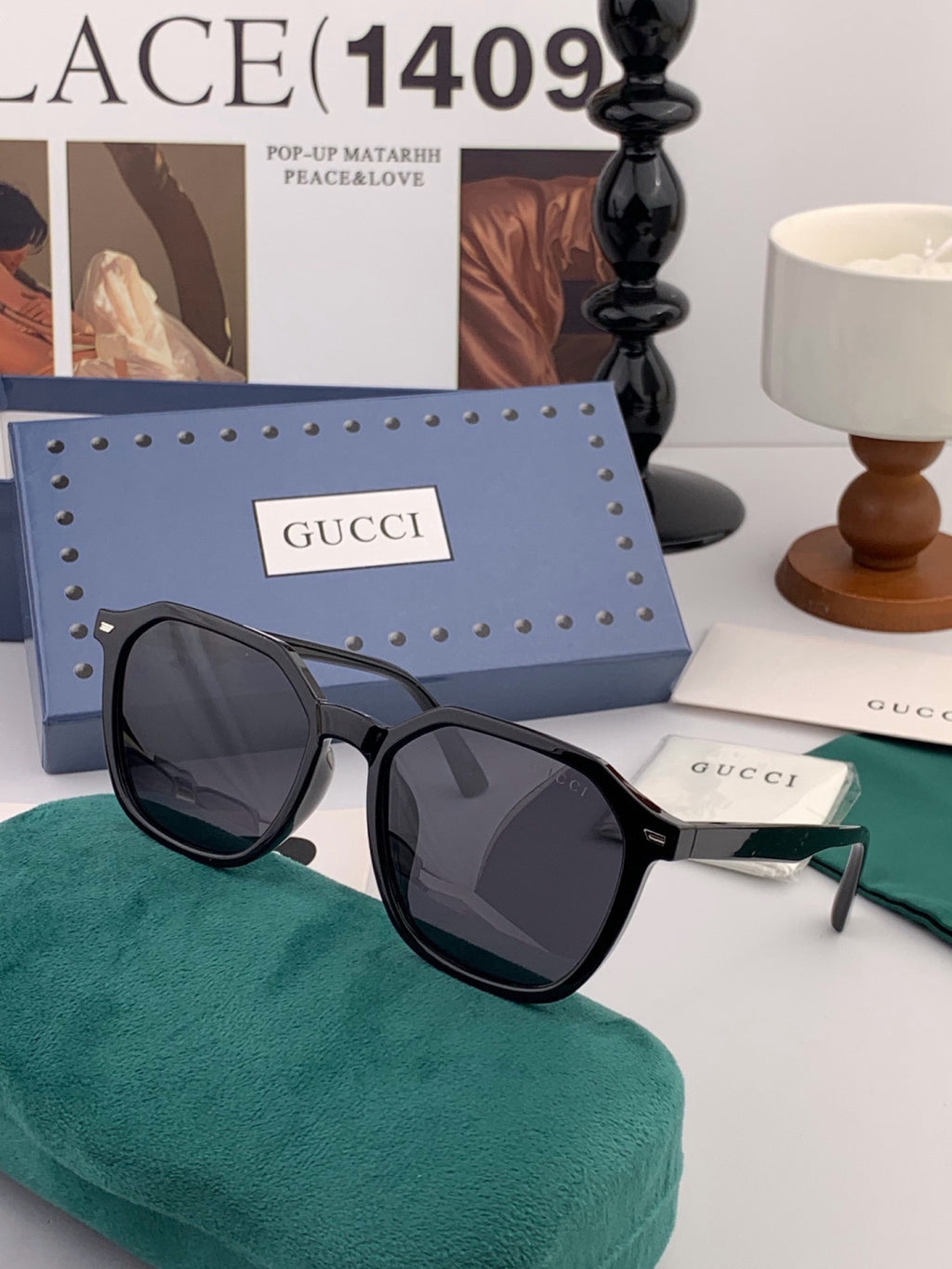 Gucci G6358 Fashion Gold Lens Sunglasses for Men & Women - 415034 - detail image 2