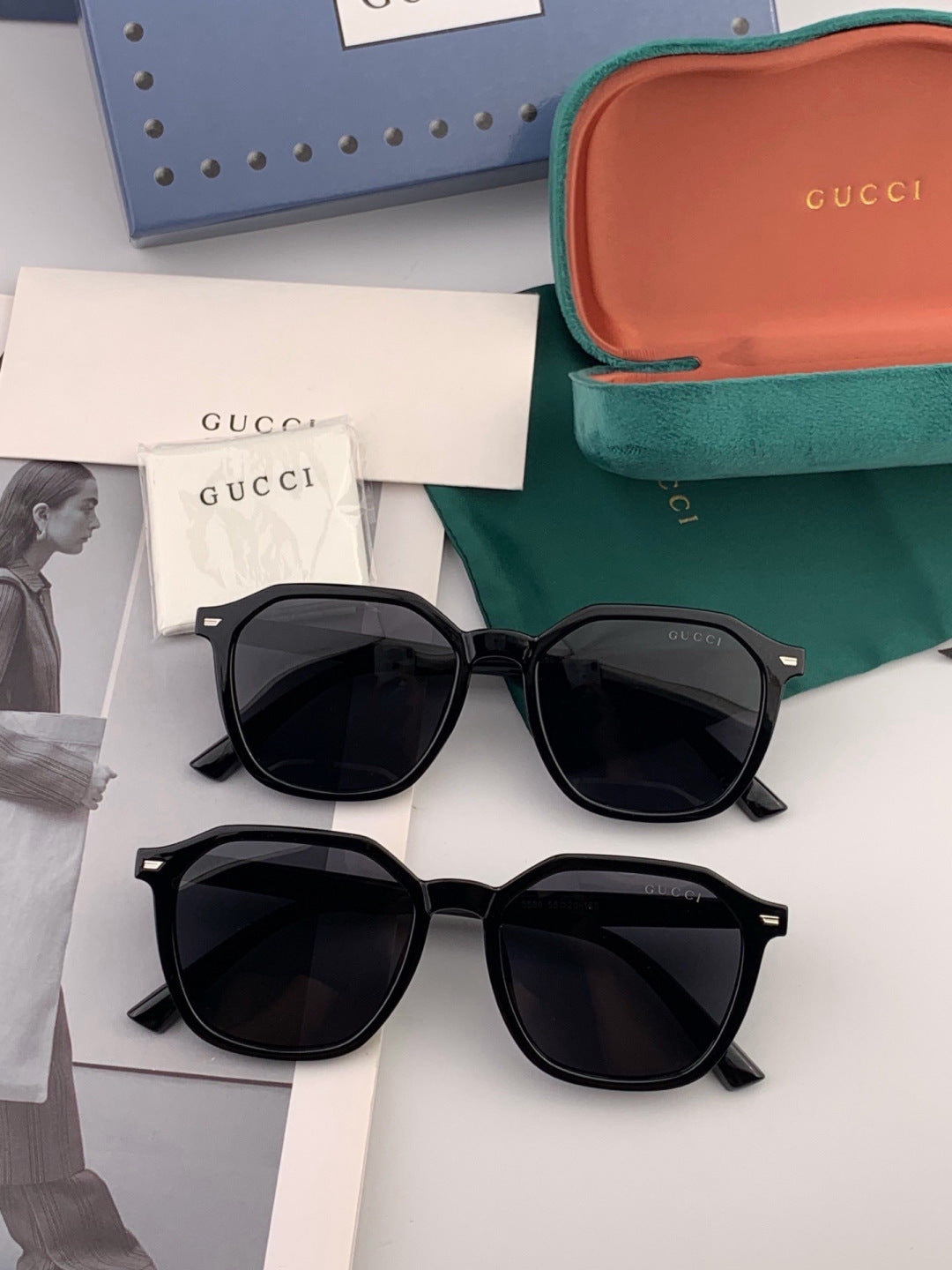 Gucci G6358 Fashion Gold Lens Sunglasses for Men & Women - 415034 - detail image 6