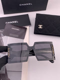Chanel CH8615 Polarized Square Gold Lens Sunglasses for Women - 415251