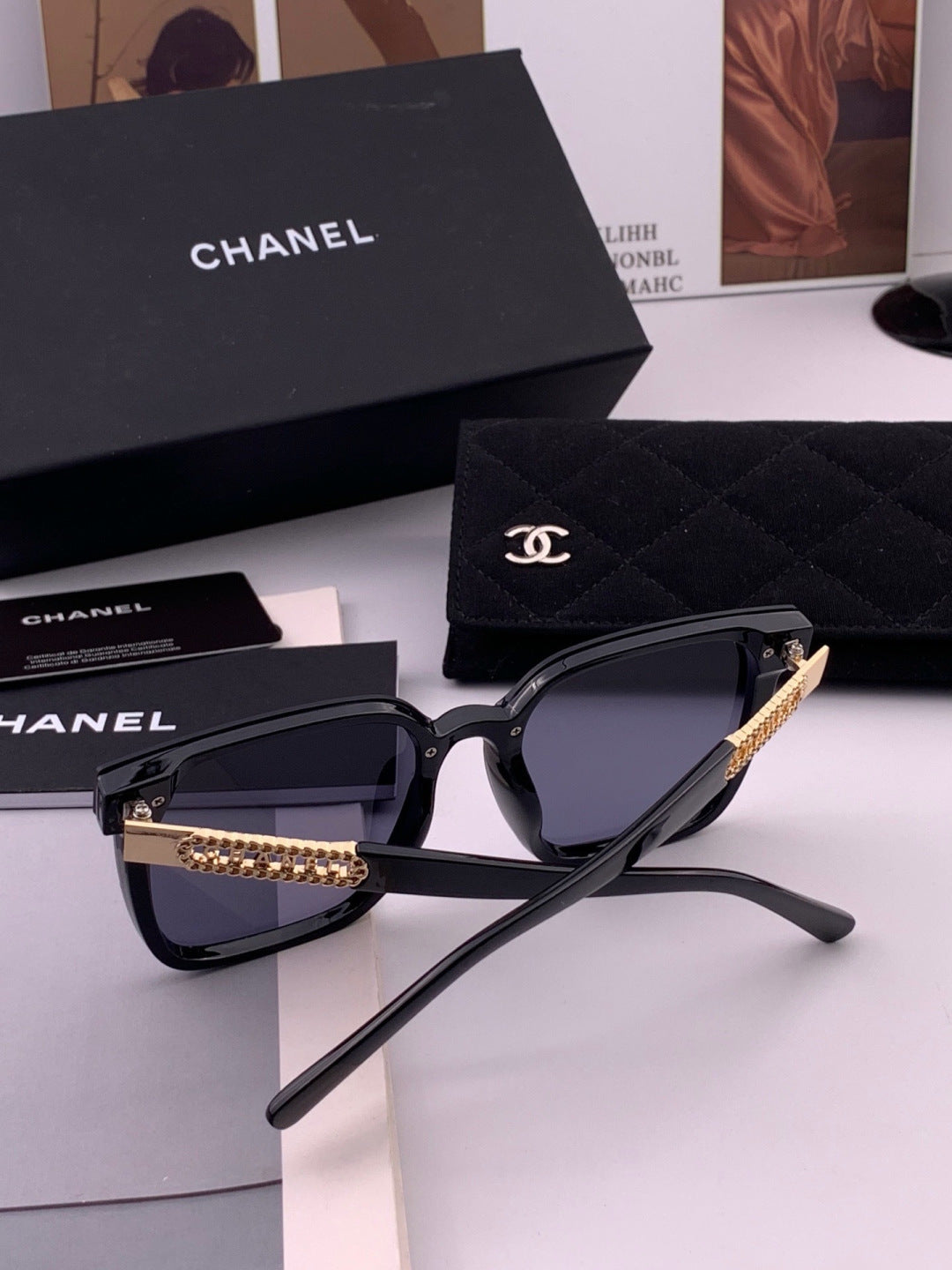 Chanel CH07003 Fashion Black Lens Sunglasses for Men & Women - 415227 - detail image 7