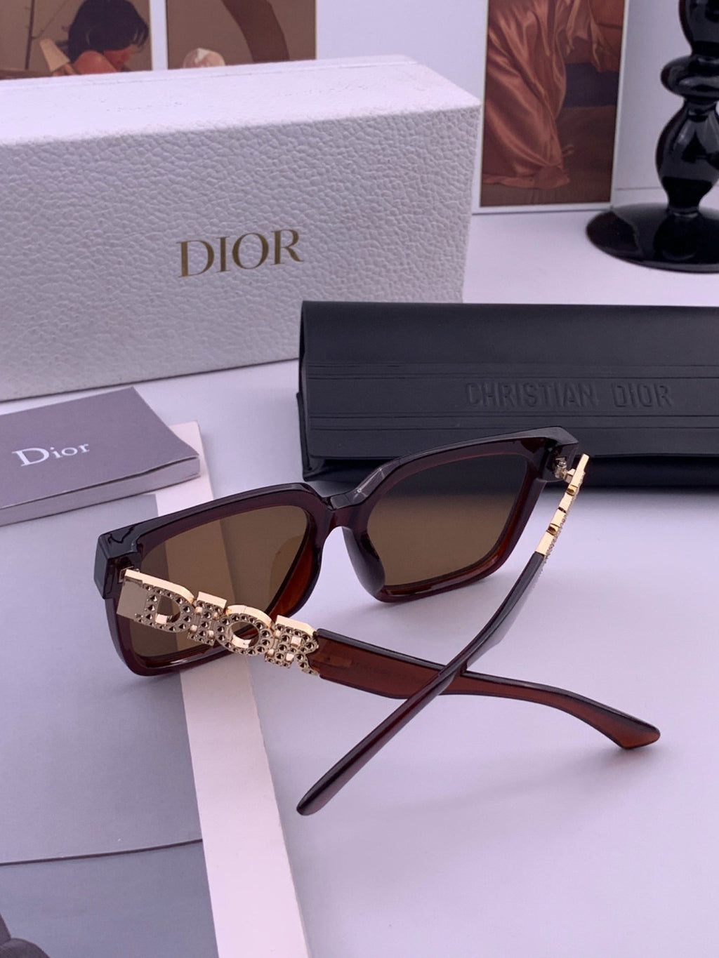Dior D77000 Fashion Black Lens Sunglasses for Men & Women - 415451 - detail image 6