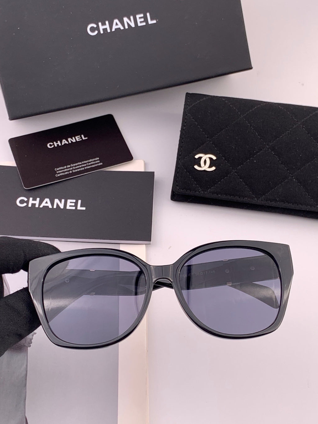 Chanel CH47004 Oversized Black Lens Sunglasses for Men & Women - 415232