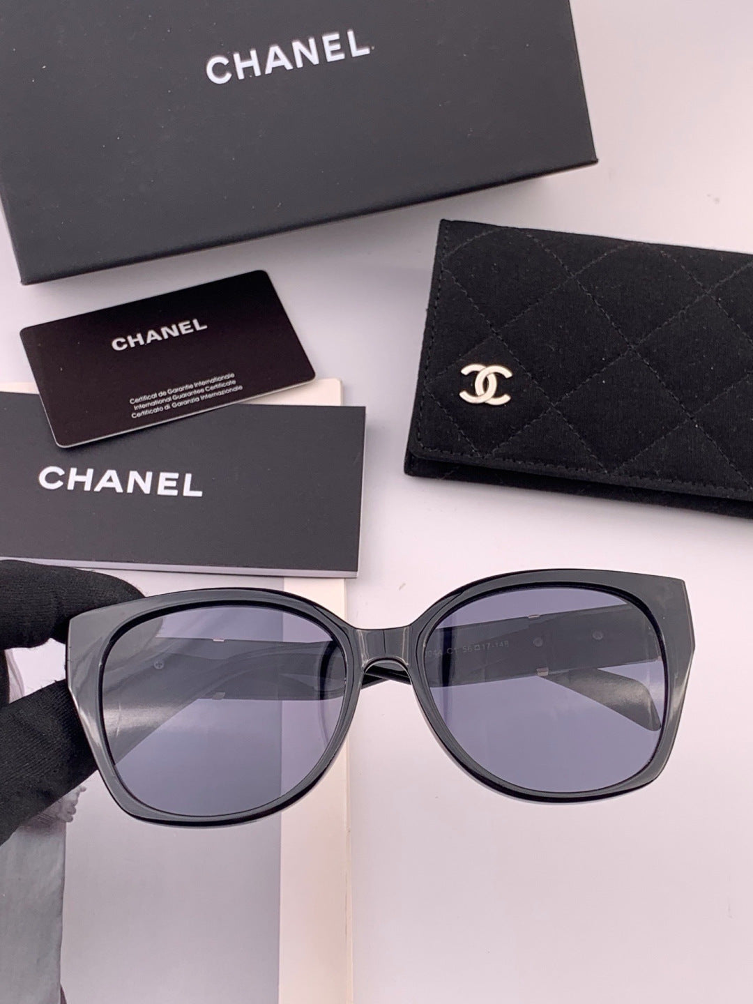 Chanel CH47004 Oversized Black Lens Sunglasses for Men & Women - 415232