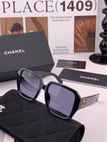 Chanel CH87004 Oversized Black Lens Sunglasses for Men & Women - 415235
