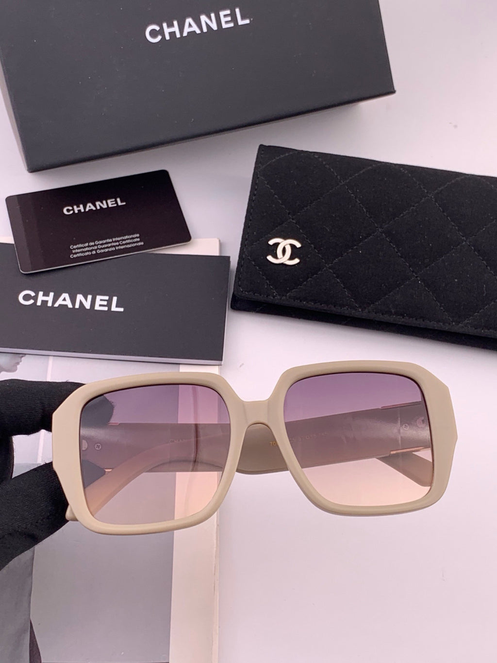 Chanel CH87004 Oversized Red Lens Sunglasses for Men & Women - 415236