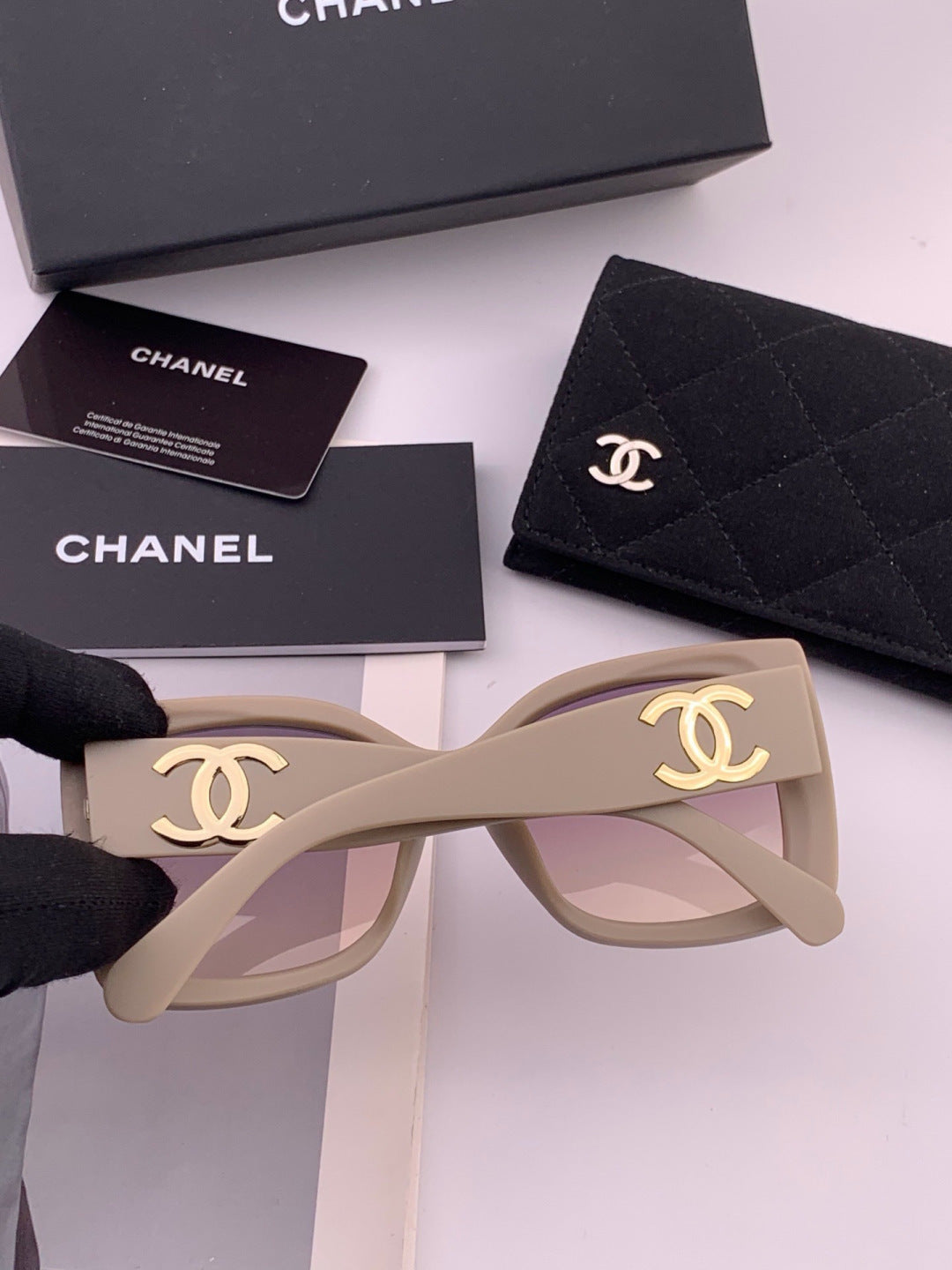 Chanel CH17005 Oversized Purple Lens Sunglasses for Men & Women - 415222 - detail image 6