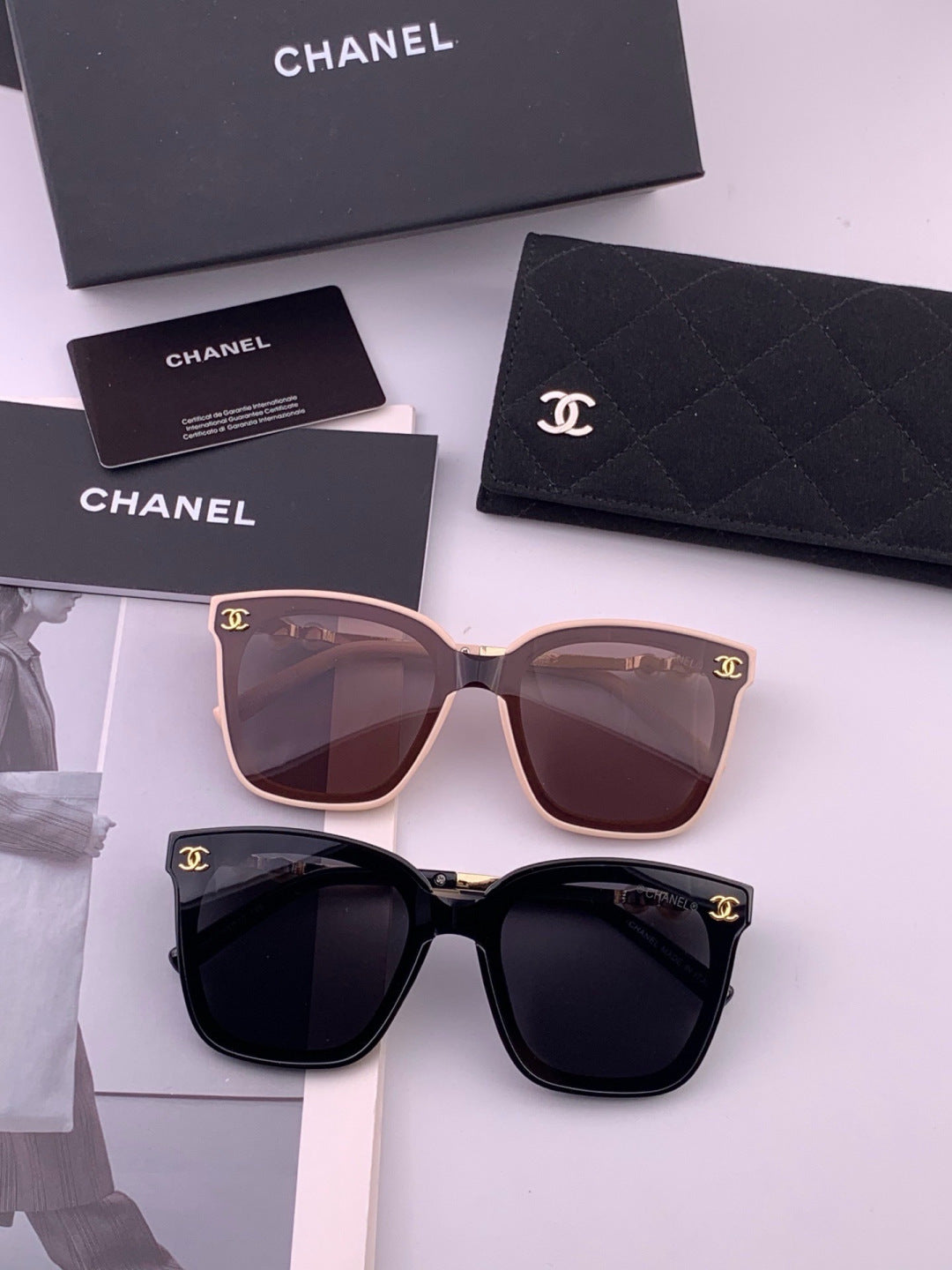 Chanel CH4231 Oversized Black Lens Sunglasses for Men & Women - 415224 - detail image 7