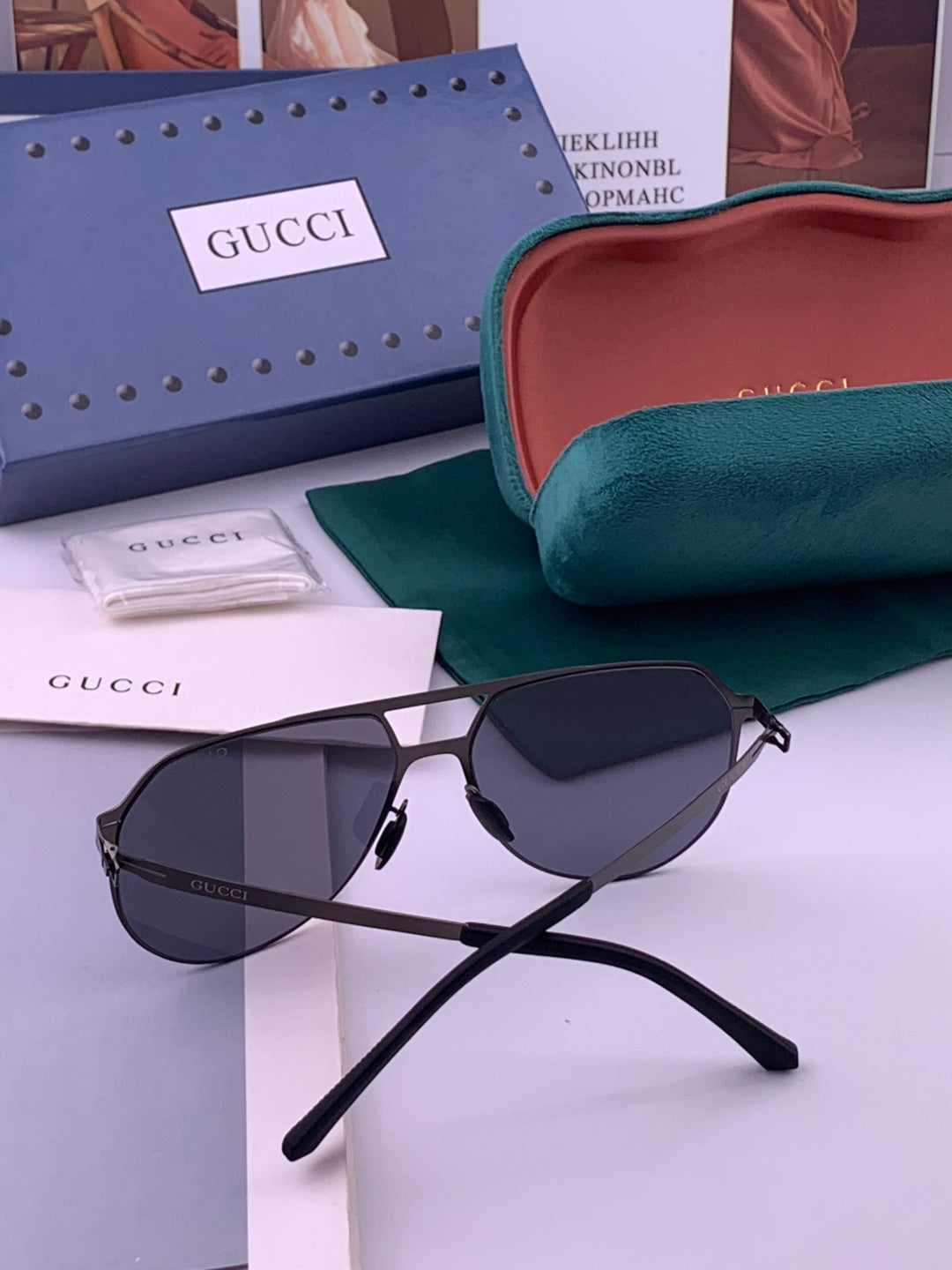 Gucci G2731 Polarized Fashion Black Lens Sunglasses for Men & Women - 415005 - detail image 4