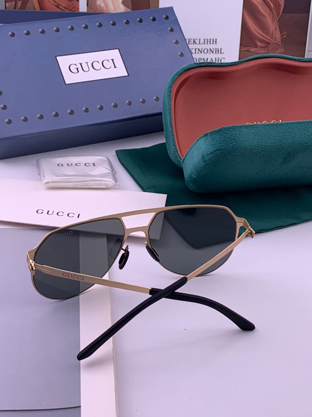 Gucci G2731 Polarized Fashion Black Lens Sunglasses for Men & Women - 415006 - detail image 4