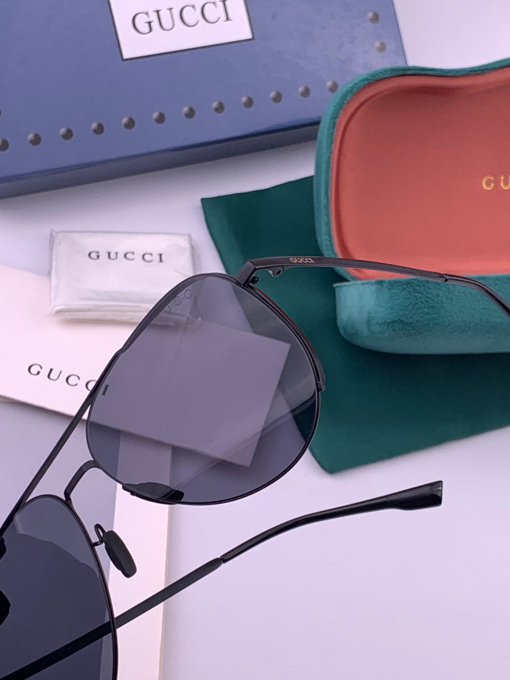 Gucci 1227 Fashion Gold Lens Sunglasses for Men & Women - 415009 - detail image 3