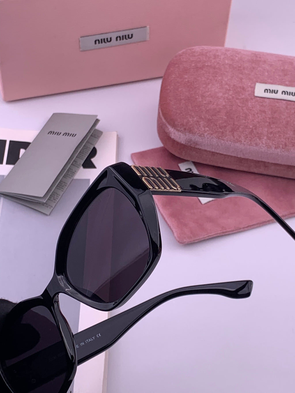 Miu Miu M1310 Fashion Black Lens Sunglasses for Men & Women - 432689 - detail image 3