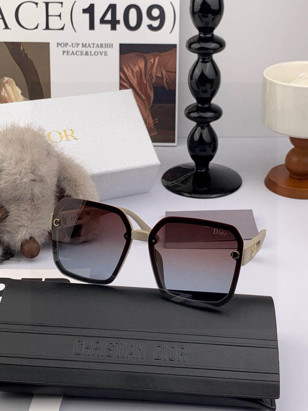 Dior CD3998 Polarized Fashion Red Lens Sunglasses for Men & Women - 431842 - detail image 4