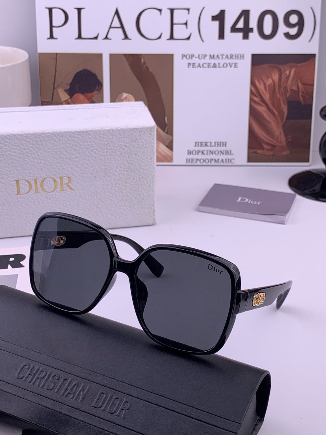 Dior D3510 Polarized Fashion Black Lens Sunglasses for Men & Women - 431836 - detail image 2