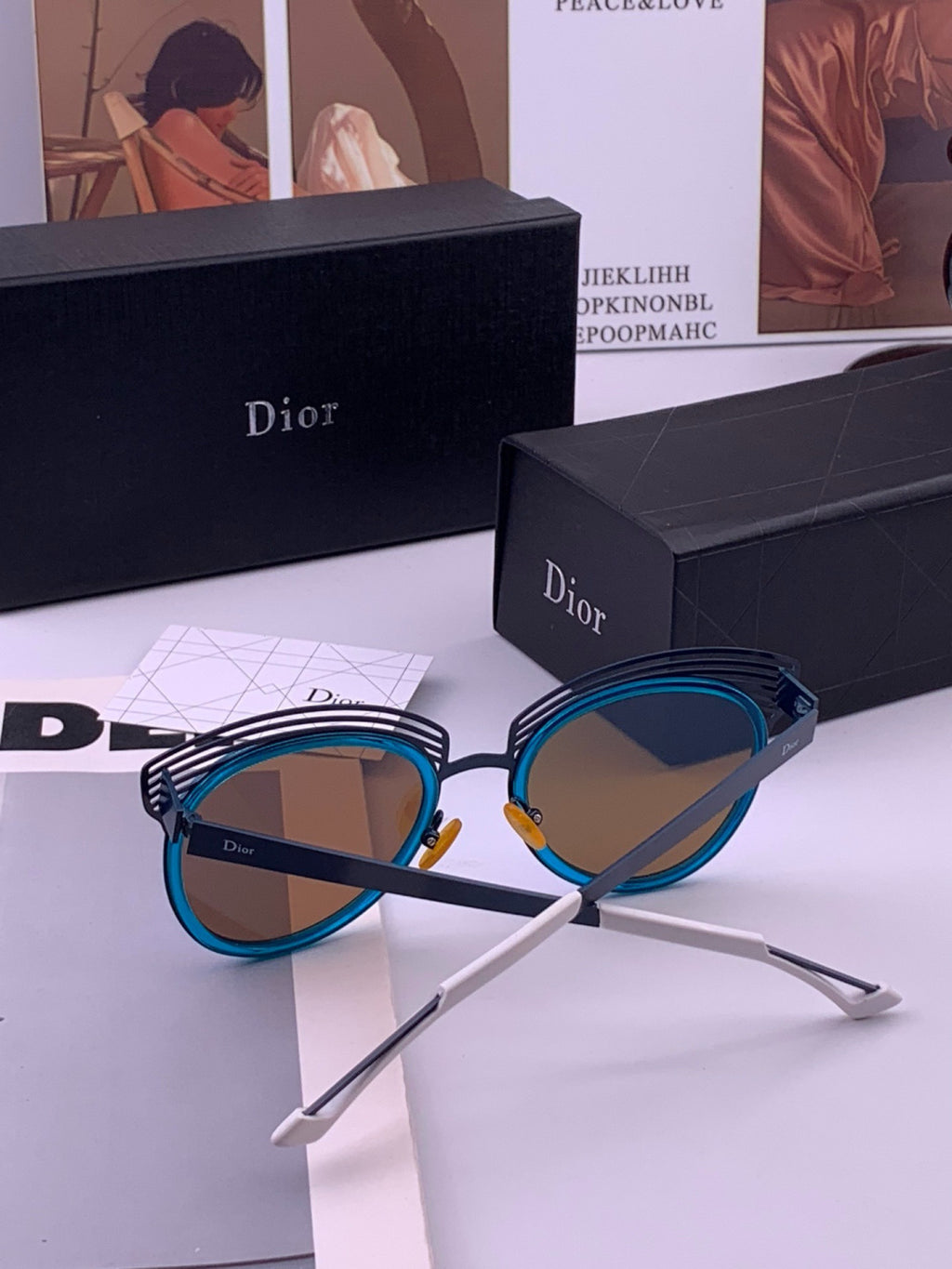 Dior CD11 Round Black Lens Sunglasses for Women - 431831 - detail image 5