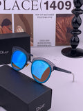 Dior CD11 Round Black Lens Sunglasses for Women - 431831