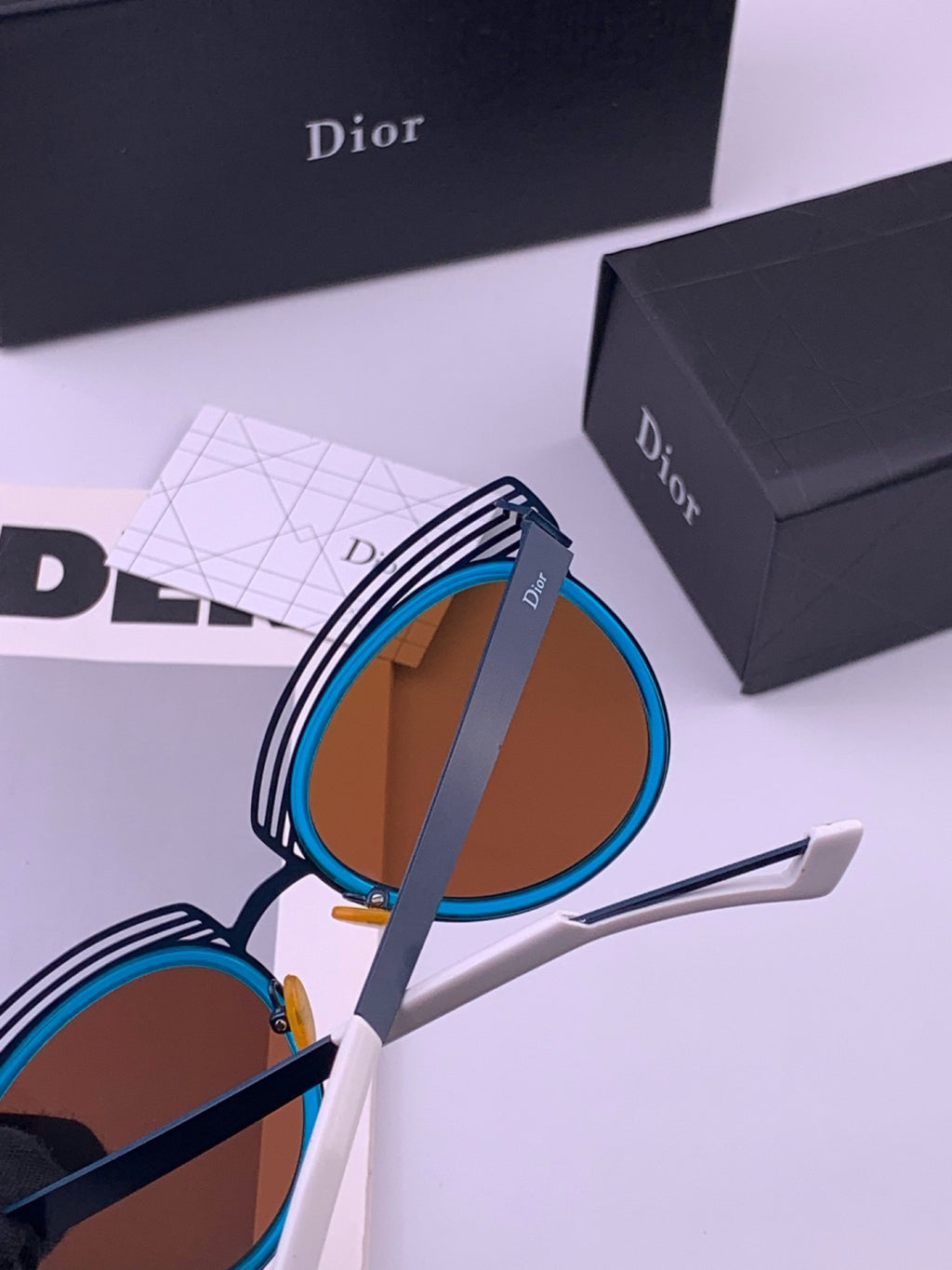 Dior CD11 Round Black Lens Sunglasses for Women - 431831 - detail image 4