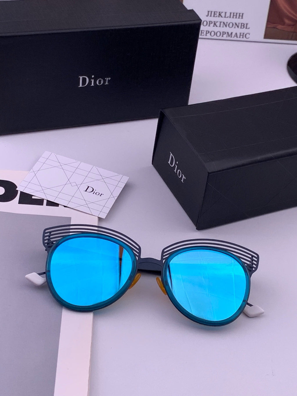 Dior CD11 Round Black Lens Sunglasses for Women - 431831 - detail image 3