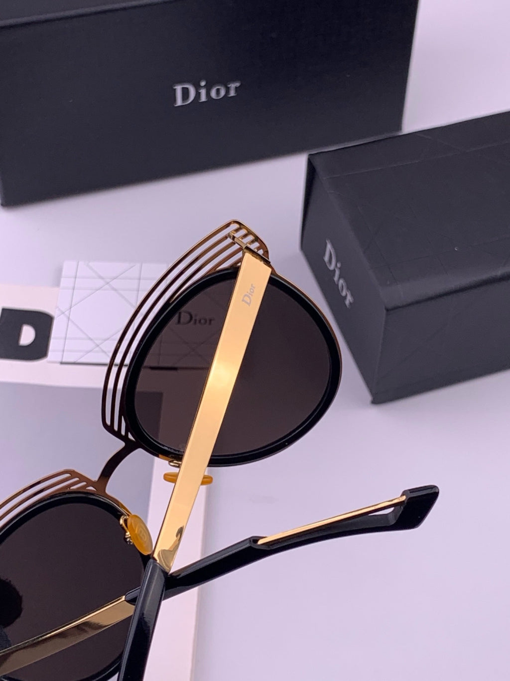 Dior CD11 Round Black Lens Sunglasses for Women - detail image 2