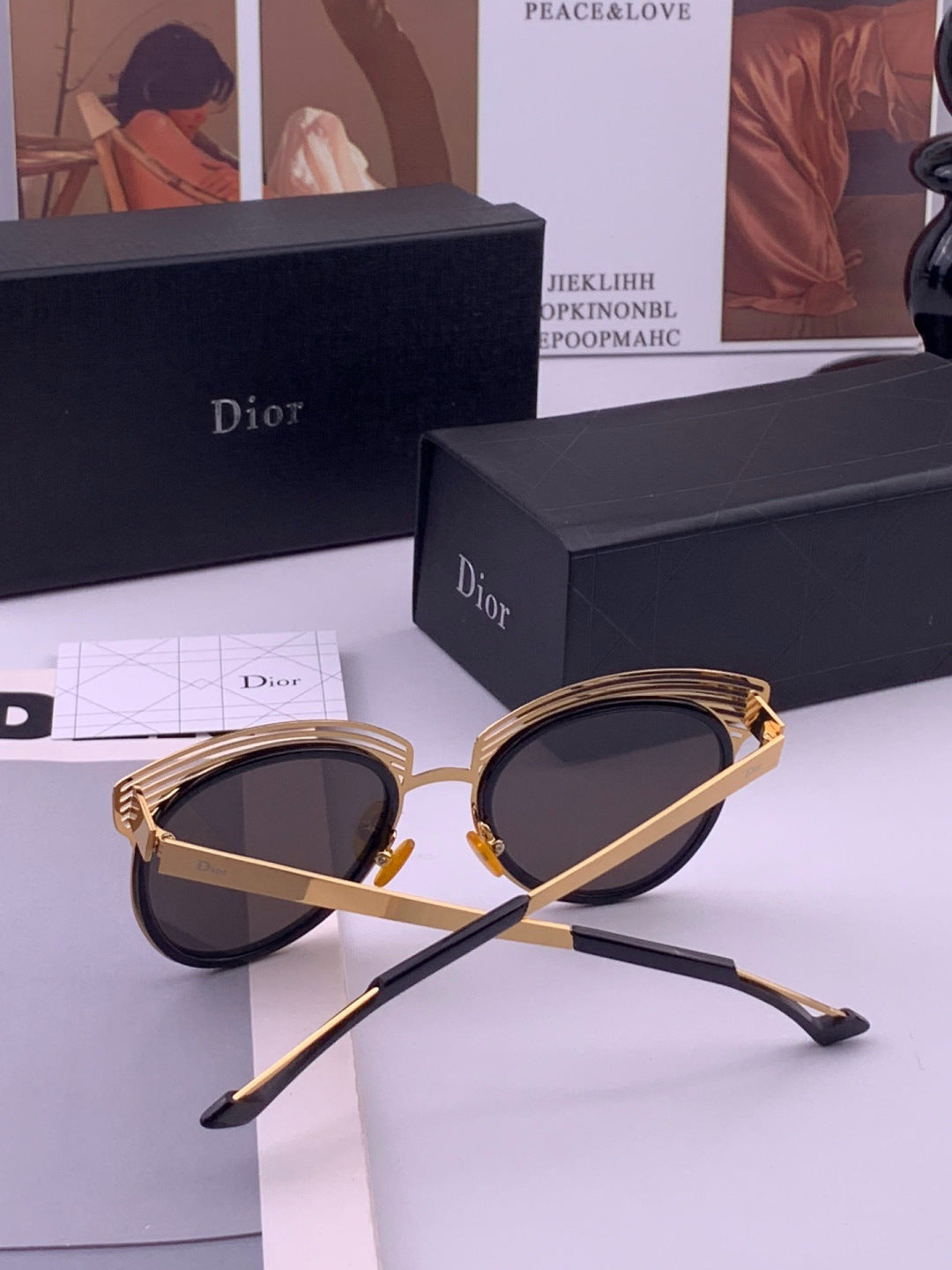 Dior CD11 Round Black Lens Sunglasses for Women - detail image 3
