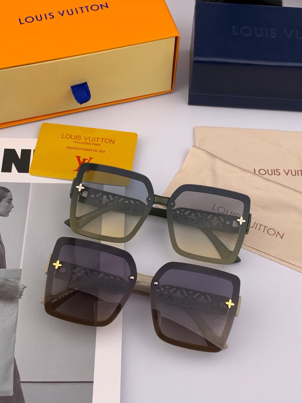 Louis Vuitton Fashion Gold Lens Sunglasses for Men & Women - 431216 - detail image 7