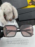 Dior CD3290 Polarized Square Black Lens Sunglasses for Women - 431868