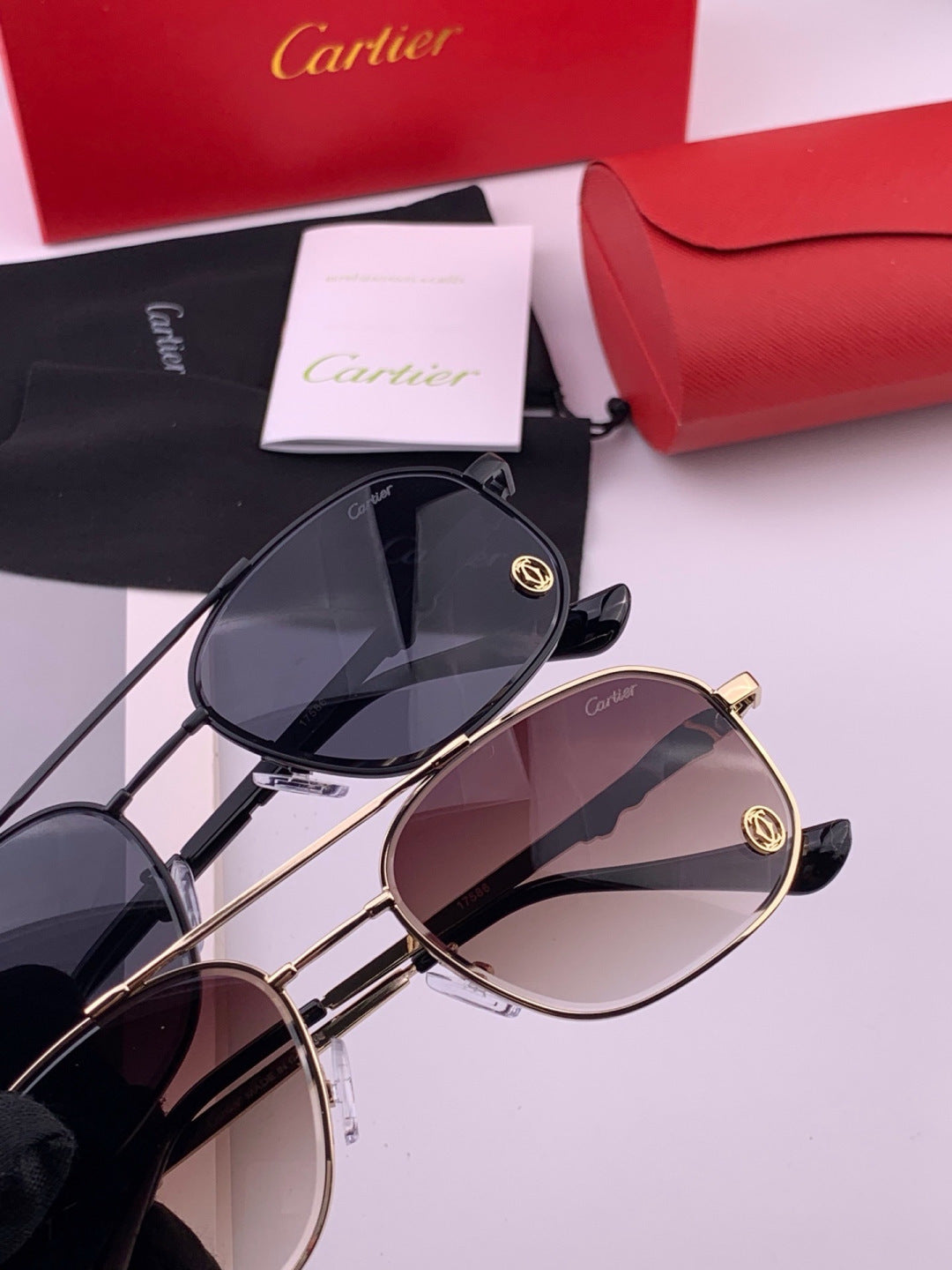 Cartier K61758 Fashion Pink Lens Sunglasses for Men & Women - 432216 - detail image 5