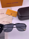 Louis Vuitton L91757 Aviator Black Lens Sunglasses for Men & Women - 431202