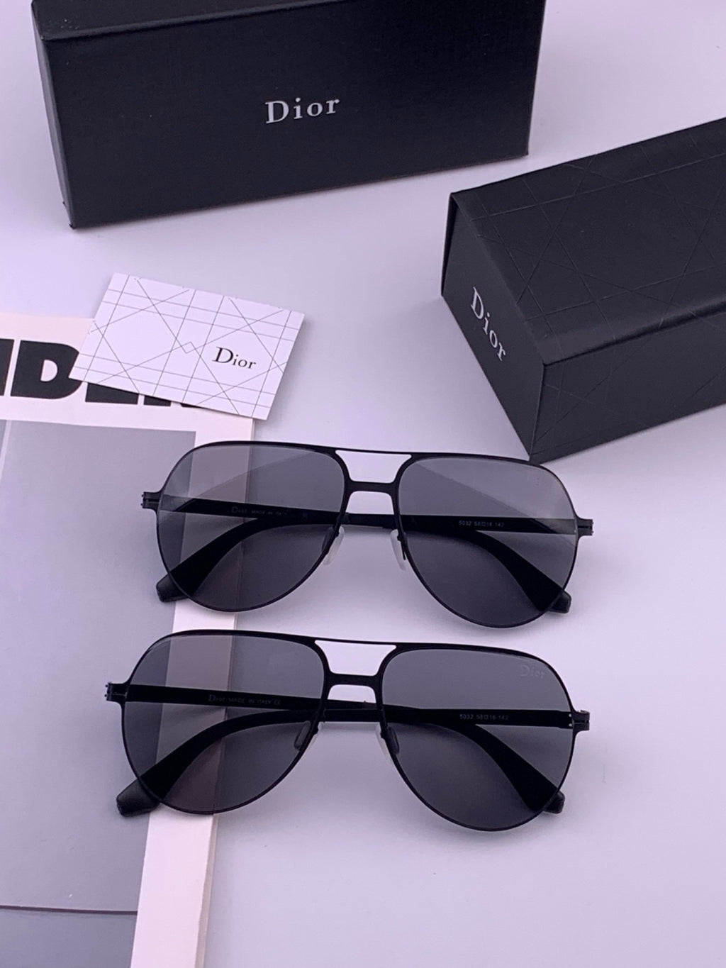 Dior 2503 Oversized Orange Lens Sunglasses for Men & Women - 431864 - detail image 7