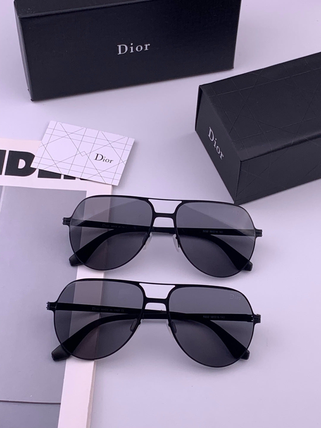 Dior 2503 Oversized Orange Lens Sunglasses for Men & Women - 431864 - detail image 7