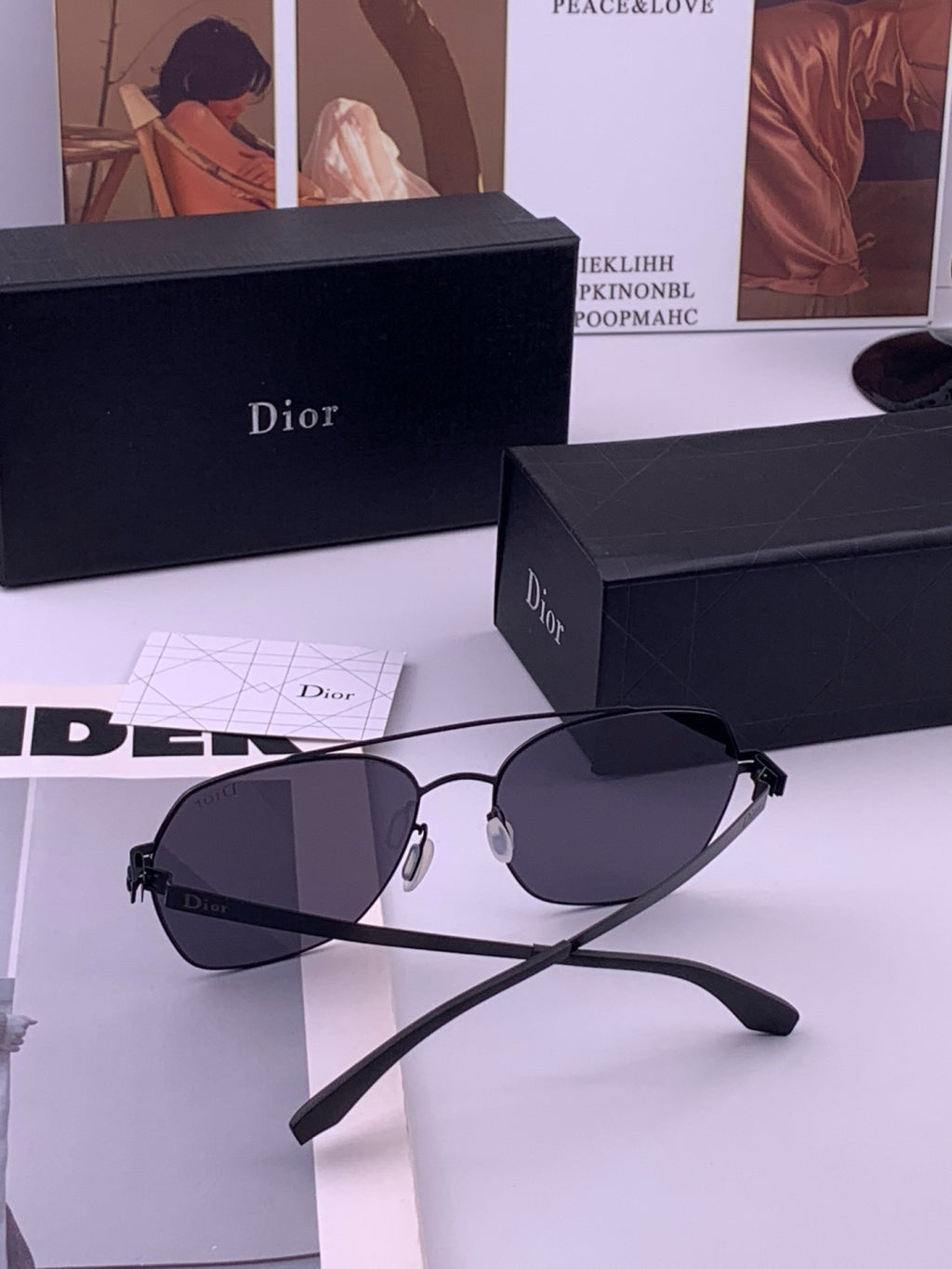 Dior Oversized Orange Lens Sunglasses for Men & Women - 431865 - detail image 3