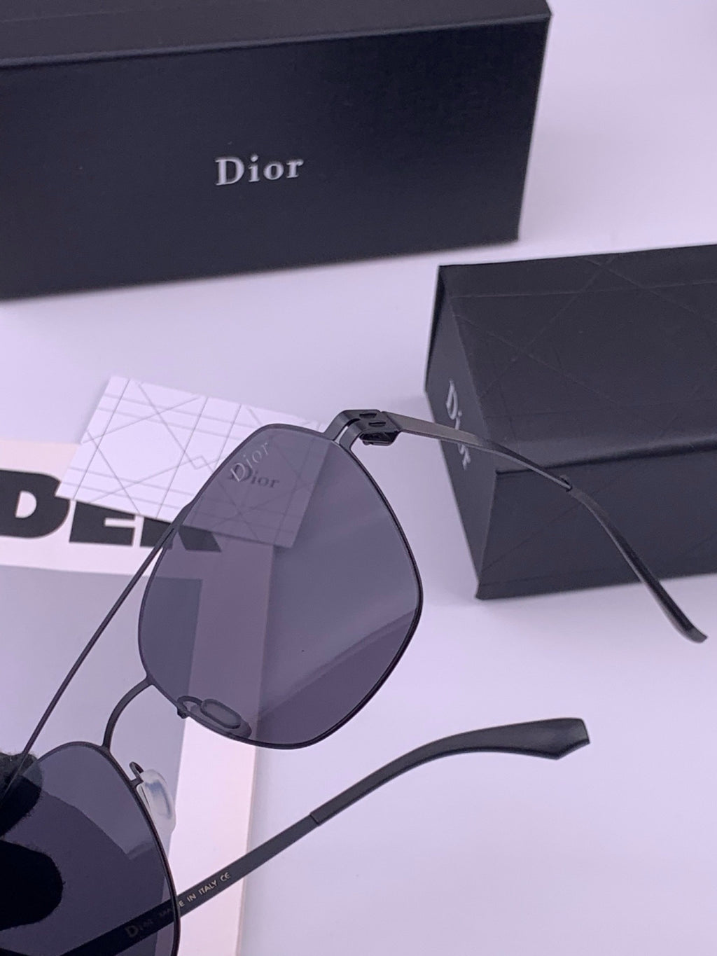 Dior Oversized Orange Lens Sunglasses for Men & Women - 431865 - detail image 2