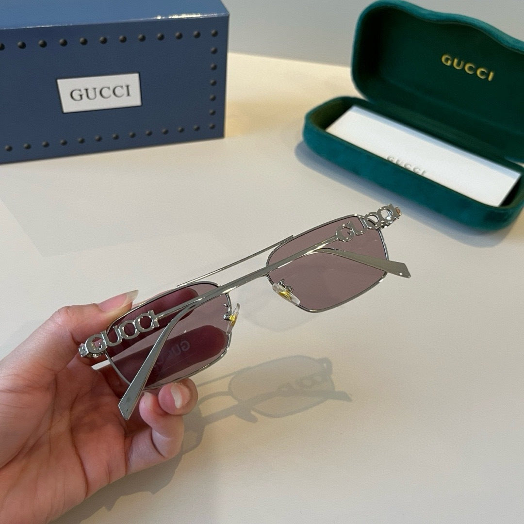 Gucci Fashion Silver Lens Sunglasses for Men & Women - 464967 - detail image 6