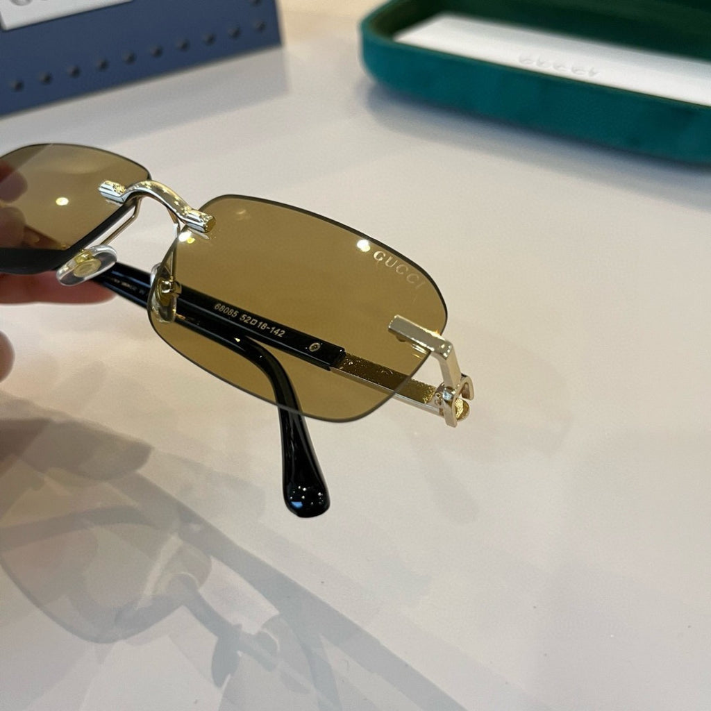 Gucci Polarized Fashion Brown Lens Sunglasses for Men - detail image 4