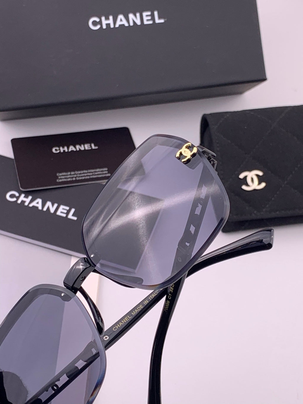 Chanel CH67000 Fashion Black Lens Sunglasses for Men & Women - 431617 - detail image 6