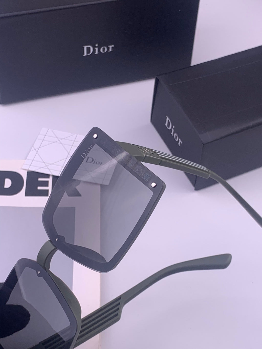 Dior D1297 Polarized Square Gold Lens Sunglasses for Men & Women - 431716 - detail image 3