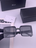 Dior D1297 Polarized Square Gold Lens Sunglasses for Men & Women - 431716