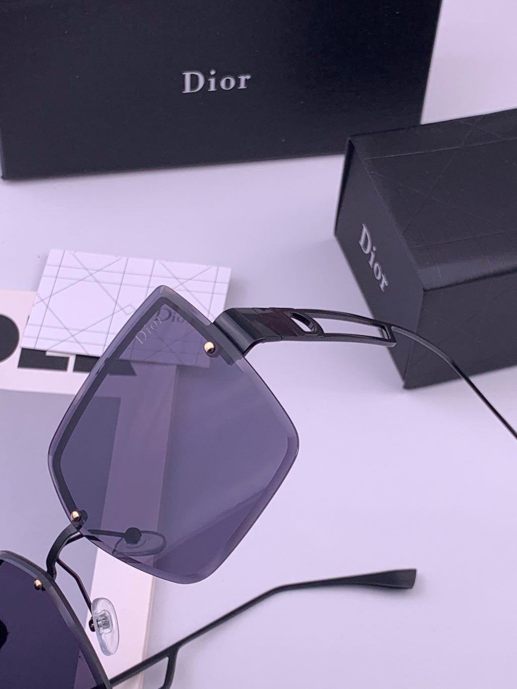 Dior D9681 Square Gold Lens Sunglasses for Men & Women - 431719 - detail image 4