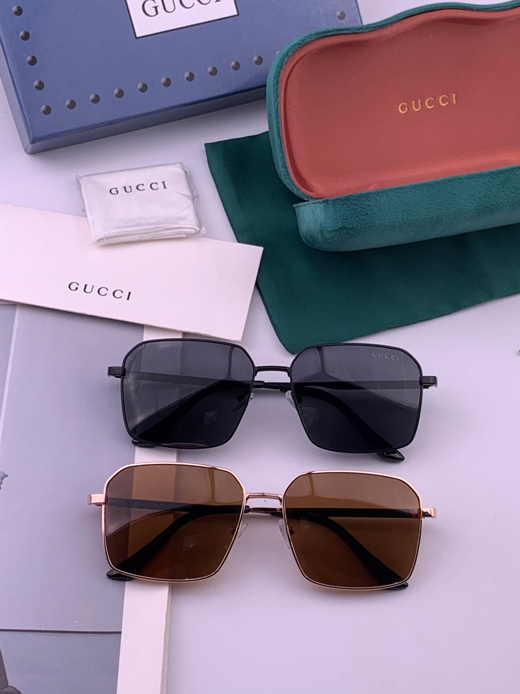 Gucci G3980 Polarized Fashion Gold Lens Sunglasses for Men & Women - 431423 - detail image 7