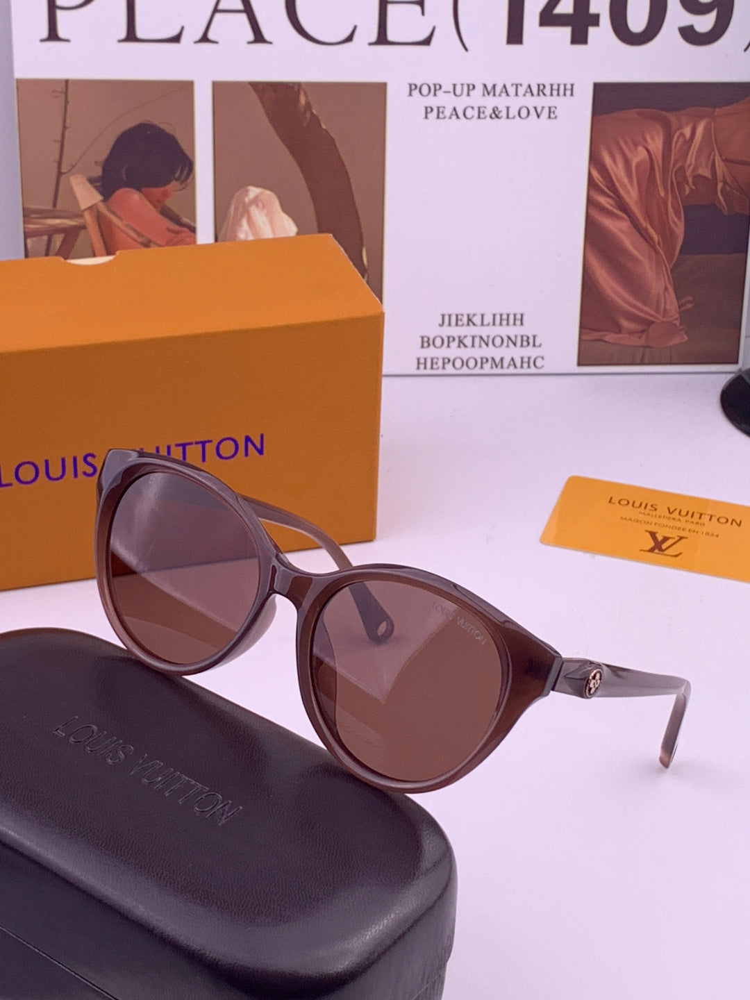 Louis Vuitton L6907 Fashion Black Lens Sunglasses for Men & Women - 431285 - detail image 2