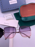 Gucci G0798 Polarized Square Black Lens Sunglasses for Women