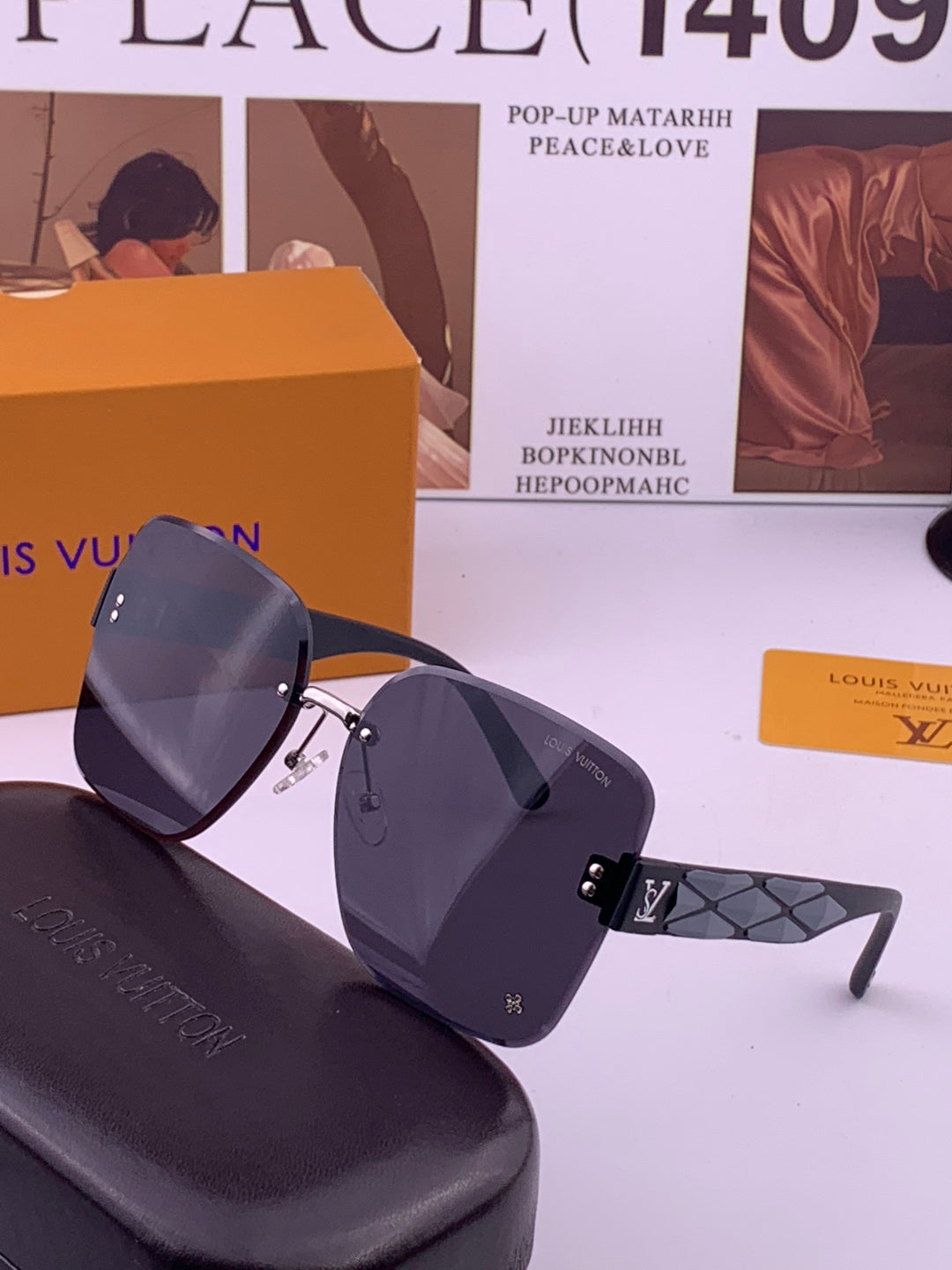 Louis Vuitton L1550 Square Gold Lens Sunglasses for Men & Women - 431286 - detail image 2