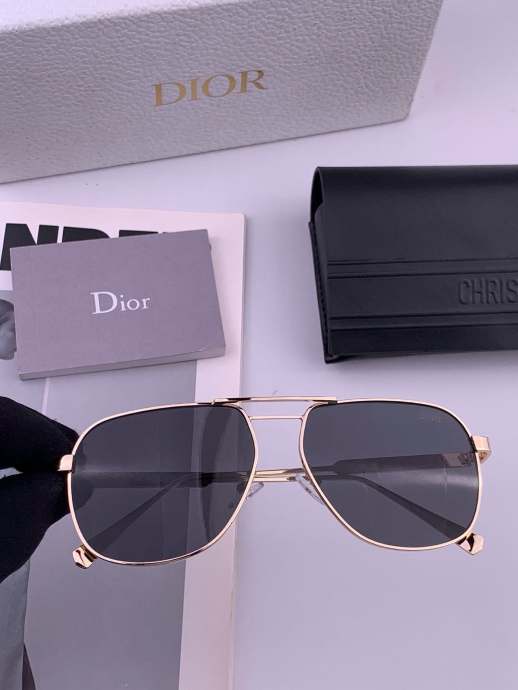 Dior CD313 Fashion Black Lens Sunglasses for Women - 431701 - detail image 2
