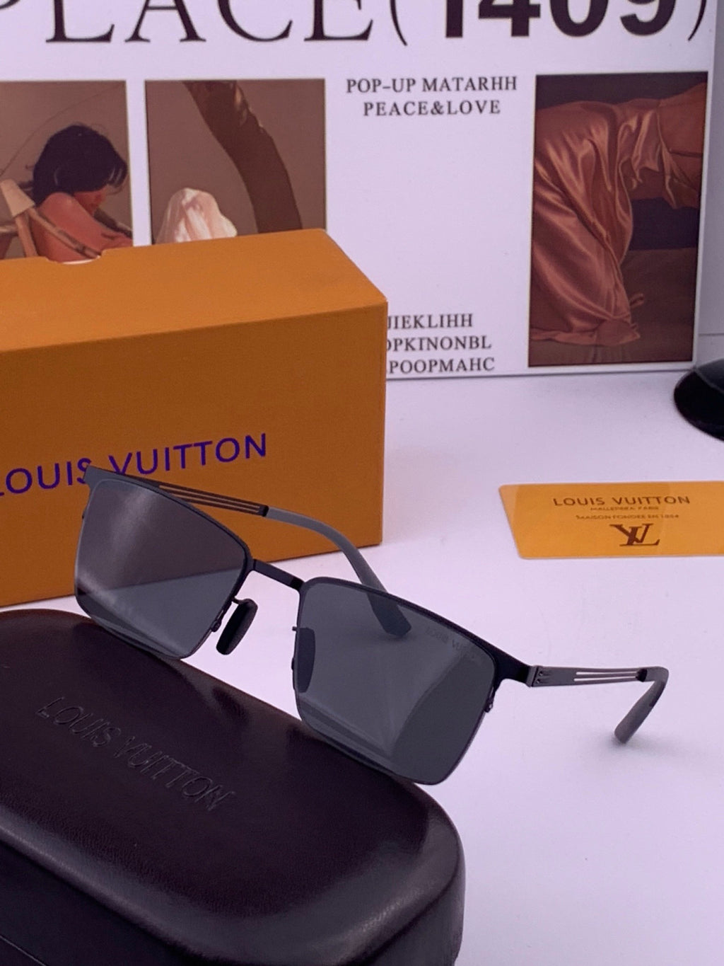 Louis Vuitton L510 Fashion Gold Lens Sunglasses for Men & Women - 431275 - detail image 2