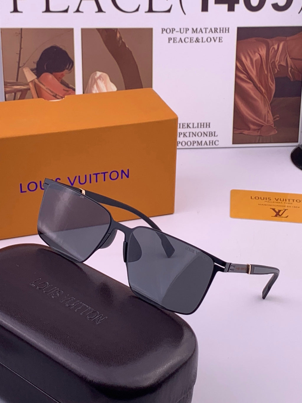 Louis Vuitton L316 Fashion Gold Lens Sunglasses for Men & Women - 431278 - detail image 2