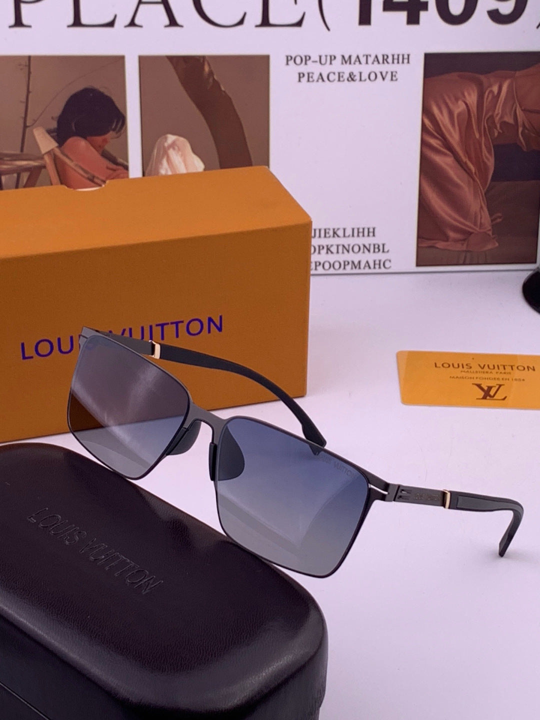 Louis Vuitton L316 Fashion Gold Lens Sunglasses for Men & Women - 431279 - detail image 2